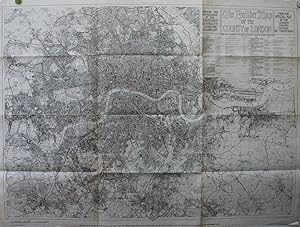 The Builder Map of the County of London; shewing the boundaries of the surveyors' districts under...