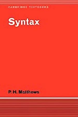 Imagen del vendedor de Syntax (Cambridge Textbooks in Linguistics) a la venta por CSG Onlinebuch GMBH