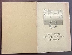 Beethovens Heiligenstädter Testament.