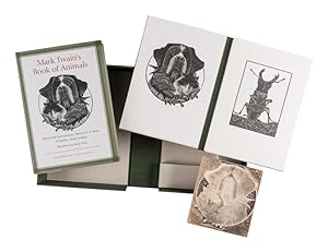 Mark Twain's Book of Animals. [SIGNED, with suite signed prints and original printing block]