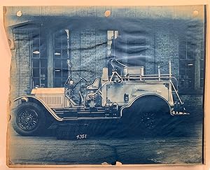 American LaFrance Fire Engine Cyanotype Photo Factory Archive--67 Photographs Early 20th Century