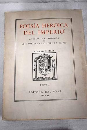 Seller image for Poesa herica del Imperio, tomo I for sale by Alcan Libros