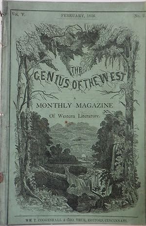 Bild des Verkufers fr The Genius of the West. A Monthly Magazine of Western Literature. February, 1856. Vol. 5. No. 2 zum Verkauf von Mare Booksellers ABAA, IOBA