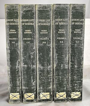 Seller image for Union List of Serials in Libraries of the United States and Canada, Third Edition, Volumes I-V (Vols 1-5) for sale by Sequitur Books