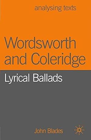 Bild des Verkufers fr Wordsworth and Coleridge: Lyrical Ballads (Analysing Texts) zum Verkauf von WeBuyBooks