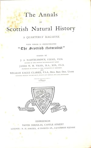 Bild des Verkufers fr The Annals of Scottish Natural History. With which is Incorporated 'The Scottish Naturalist' zum Verkauf von WeBuyBooks