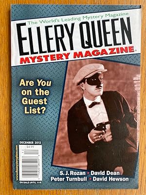 Bild des Verkufers fr Ellery Queen Mystery Magazine December 2012 zum Verkauf von Scene of the Crime, ABAC, IOBA
