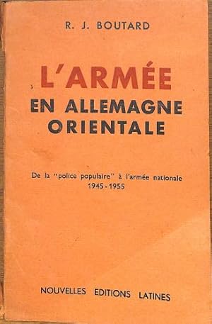 Bild des Verkufers fr L'armee en Allemagne Orientale zum Verkauf von WeBuyBooks