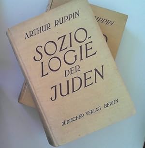 Soziologie der Juden, 2 Bände KOMPLETT! Erster Band Die Soziale Struktur der Juden, Band Zwei: De...