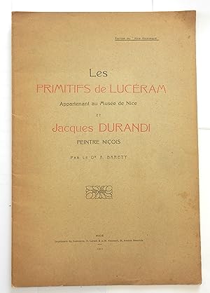 Les Primitifs de Lucéram appartenant au Musée de Nice et Jacques Durandi peintre niçois par le Dr...