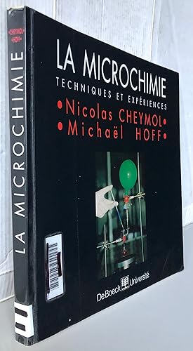 Seller image for La microchimie Techniques et expriences for sale by Librairie Thot