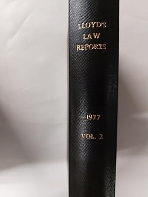 Imagen del vendedor de Lloyd's Law Reports 1977 Volume 2 a la venta por Cambridge Rare Books