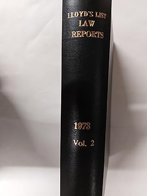 Bild des Verkufers fr Lloyd's Law Reports 1973 Volume 2 zum Verkauf von Cambridge Rare Books