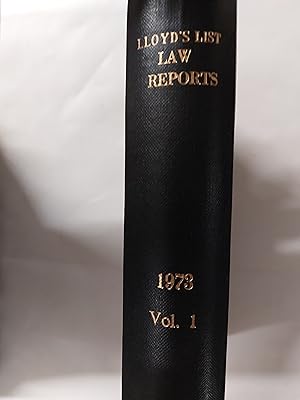 Bild des Verkufers fr Lloyd's Law Reports 1973 Volume 1 zum Verkauf von Cambridge Rare Books