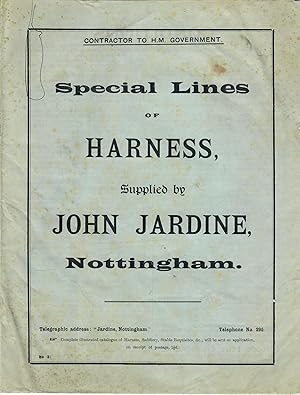 Special Lines of Harness, Supplied by John Jardine, Nottingham; [Catalogue] No. 31