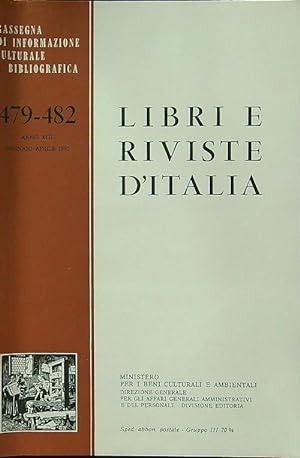 Libri e riviste d'Italia 479-482 1990