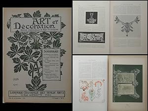 ART ET DECORATION - JUIN 1901 - LALIQUE, MUCHA, WOLFERS, PLUMET