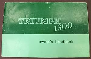 Bild des Verkufers fr Triumph 1300 owner's manual. zum Verkauf von Bristow & Garland