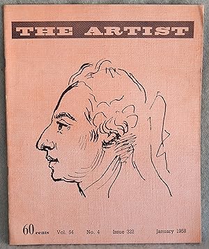 Image du vendeur pour The Artist Vol. 54 No. 4 Issue 322 January 1958 mis en vente par Argyl Houser, Bookseller