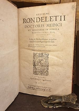 Immagine del venditore per Libri De Piscibus Marinis, in quibus verae piscium effiges expressae sunt. Il II volume ha per titolo: Universae aquatilium Historiae pars altera, cum veris ipsorum Imaginibus . venduto da Libreria Antiquaria Dentis (ALAI - ILAB)