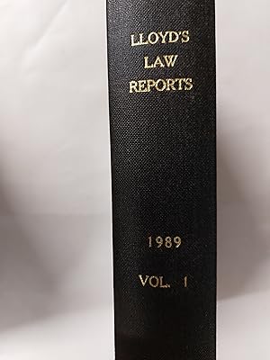 Imagen del vendedor de Lloyd's Law Reports 1989 Volume 1 a la venta por Cambridge Rare Books