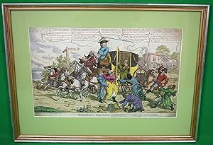 Smuggling In High Life c1814 Colour Engraving By W N Jones