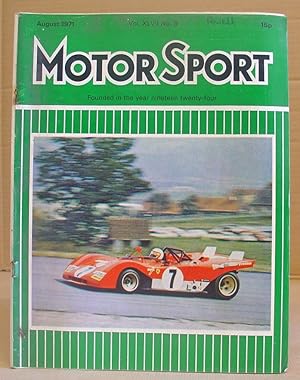 Bild des Verkufers fr Motor Sport Incorporating Speed And The Brooklands Gazette - Volume XLVII [ 47 ] N8 August 1971 zum Verkauf von Eastleach Books