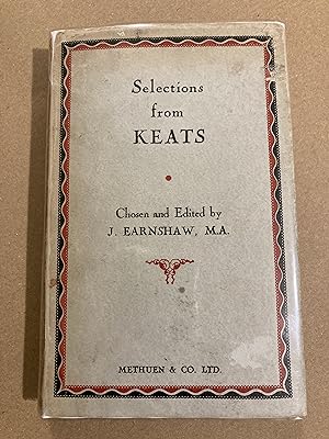 Seller image for Selections From Keats: Poetry and Prose for sale by BBBooks