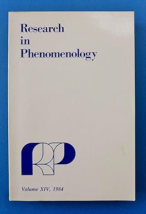 Research in Phenomenology Volume XIV---1984