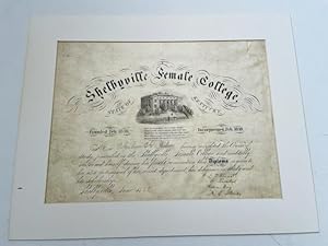 1862 Kentucky Women's College Diploma