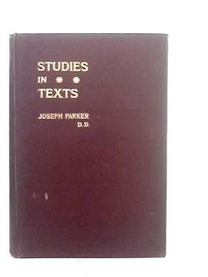 Bild des Verkufers fr Studies In Texts Vol.IV zum Verkauf von World of Rare Books