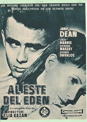 AL ESTE DEL EDEN: Director: Elia Kazan - Actores: James Dean, Julie Harris, Raymond Massey y Rich...