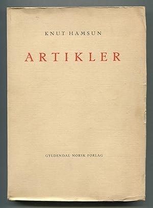 Seller image for Artikler for sale by Between the Covers-Rare Books, Inc. ABAA