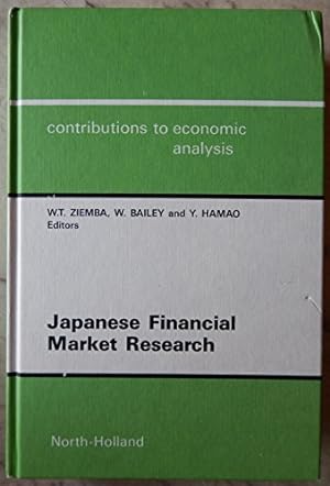 Image du vendeur pour Japanese Financial Market Research: v. 205 (Contributions to Economic Analysis) mis en vente par WeBuyBooks