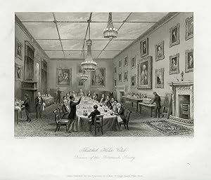 Antique Print-Dilettanti Society at Thatched House Club-Shepherd-Le Keux-1841