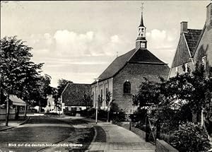 Bild des Verkufers fr Ansichtskarte / Postkarte Suderwick Bocholt im Mnsterland, Blick auf deutsch hollndische Grenze, Kirche zum Verkauf von akpool GmbH