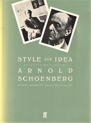 Image du vendeur pour Style and Idea: Selected Writings of Arnold Schoenberg mis en vente par Goulds Book Arcade, Sydney