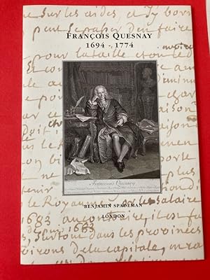 Imagen del vendedor de Prospectus by a Bookseller Advertising Sale of a Quesnay Manuscript. a la venta por Plurabelle Books Ltd