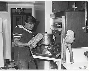 Seller image for ORIGINAL PHOTOGRAPH GRANT SHOW, RICK, RYAN'S HOPE IN KITCHEN for sale by Gibson's Books