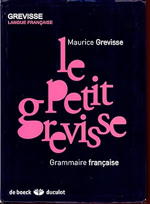 Le Petit Grevisse : Grammaire française