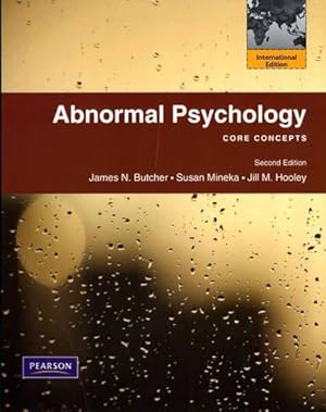 Bild des Verkufers fr Abnormal Psychology: Core Concepts: International Edition zum Verkauf von WeBuyBooks