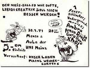 Bild des Verkufers fr Der Nobis Ball 69 War Dufte; Libido Creatix Soll Noch Besser Werden! [The Nobis Ball Was Fragrant; Libido Creatix Will be Even Better!] zum Verkauf von Kenneth Mallory Bookseller ABAA