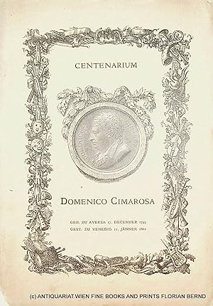 Cimarosa- Katalog der Ausstellung anlässlich der Centenarfeier Domenico Cimarosa's Künstlerhaus W...