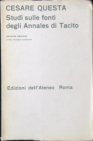 Studi sulle fonti degli Annales di Tacito