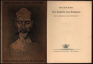 Bild des Verkufers fr Die Familie des Vampirs. Aus den Memoiren eines Unbekannten. zum Verkauf von Antiquariat Lenzen