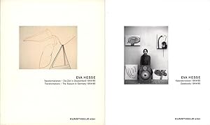 Bild des Verkufers fr Eva Hesse. 2 Bnde. Band 1: Transformationen - Die Zeit in Deutschland 1964/65. Transformations - The Sojourn in Germany 1964/65. Band 2: Kalendernotizen 1964/65. Datebooks 1964/65. zum Verkauf von Antiquariat Lenzen