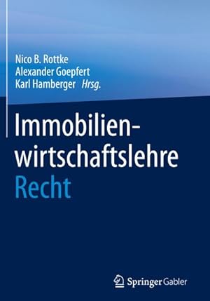 Seller image for Immobilienwirtschaftslehre - Recht for sale by BuchWeltWeit Ludwig Meier e.K.