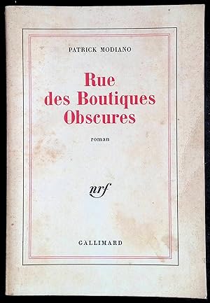 Imagen del vendedor de Rue des Boutiques Obscures a la venta por LibrairieLaLettre2