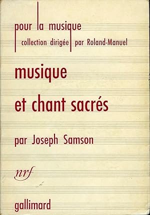 Bild des Verkufers fr Musique et chants sacrs. zum Verkauf von Emile Kerssemakers ILAB