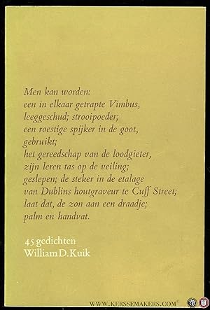 Bild des Verkufers fr 45 gedichten zum Verkauf von Emile Kerssemakers ILAB